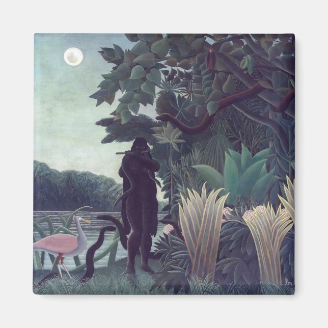 Henri Rousseau - Die Schlange Charmer Magnet (Vorne)
