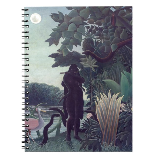 Henri Rousseau - Die Schlange Charmer Notizblock (Vorderseite)