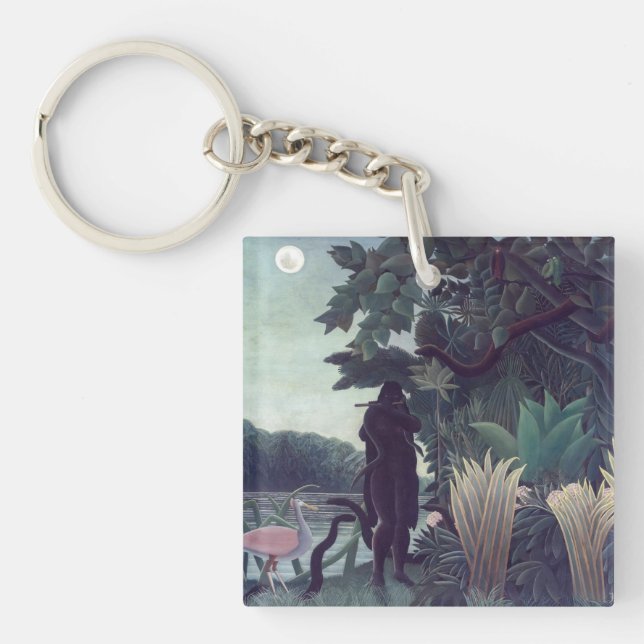 Henri Rousseau - Die Schlange Charmer Schlüsselanhänger (Vorderseite)