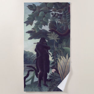 Henri Rousseau - Die Schlange Charmer Strandtuch