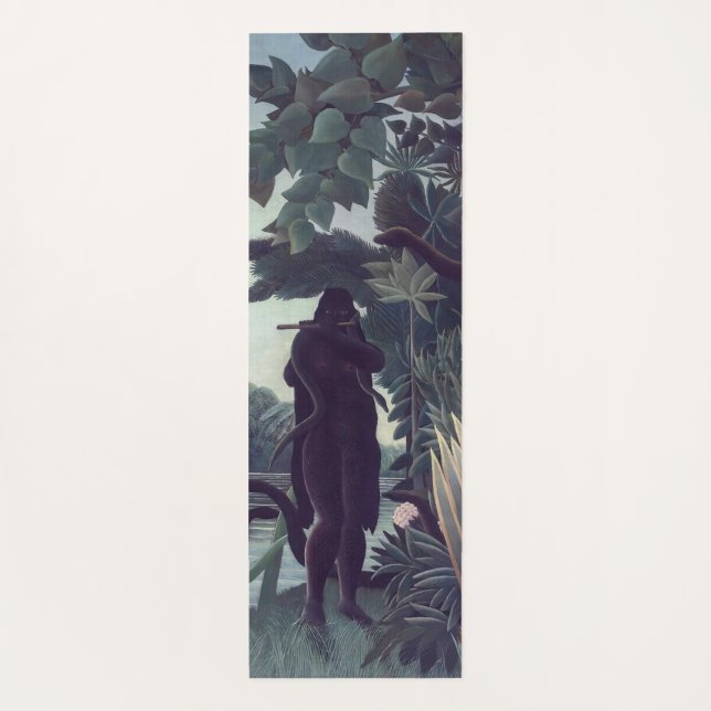 Henri Rousseau - Die Schlange Charmer Yogamatte (Rückseite)