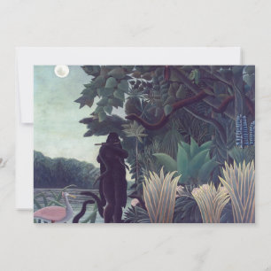 Henri Rousseau - Die Schlangenbeschwörerin Einladung