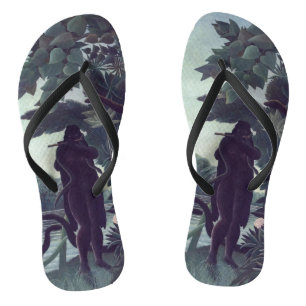 Henri Rousseau - Die Schlangenbeschwörerin Flip Flops