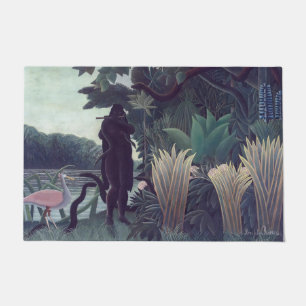 Henri Rousseau - Die Schlangenbeschwörerin Fußmatte