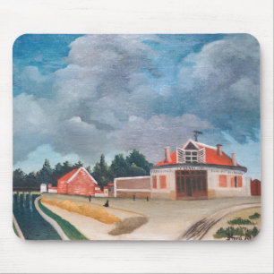 Henri Rousseau - Die Stuhlfabrik Mousepad