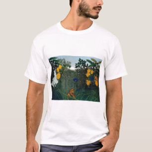 Henri Rousseau Die Vergangenheit des Löwenbotanisc T-Shirt