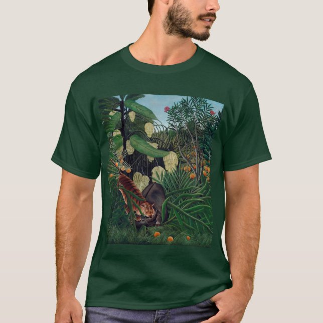 Henri-Rousseau-Dschungel-T - Shirt (Vorderseite)