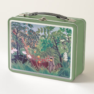 Henri Rousseau - Exotische Landschaft Metall Brotdose