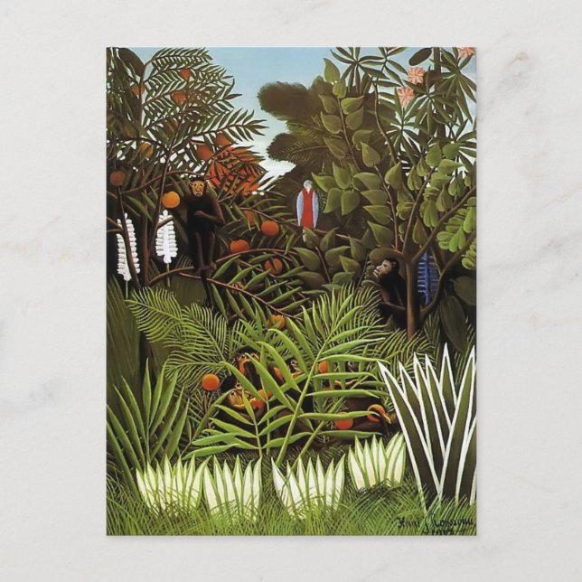 Henri Rousseau - Exotische Landschaft Postkarte (Vorderseite)