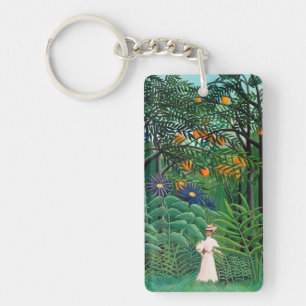 Henri Rousseau - Femme marchant dans une forêt exo