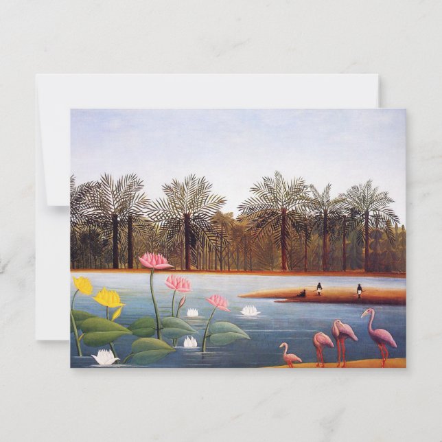 Henri Rousseau-Flamingo-Einladungen Einladung (Vorderseite)