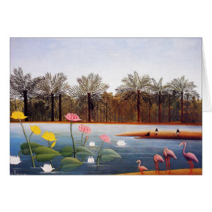 Henri Rousseau-Flamingo-Karte