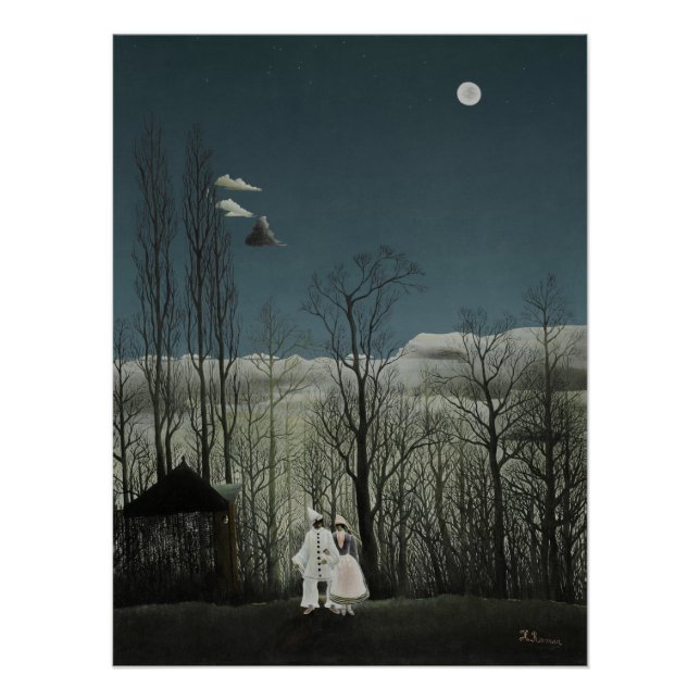 Henri Rousseau, französischer Karneval-Abend Poster (Vorderseite)