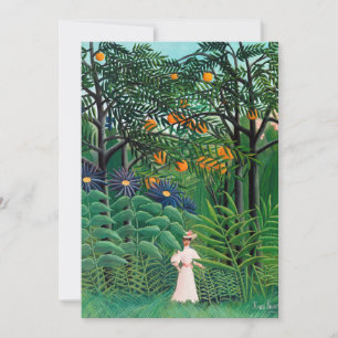 Henri Rousseau - Frau, die in einem exotischen Wal Einladung