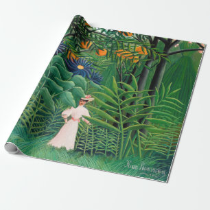 Henri Rousseau - Frau, die in einem exotischen Wal Geschenkpapier