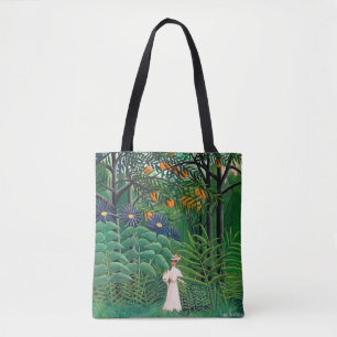 Henri Rousseau - Frau, die in einem exotischen Wal Tasche