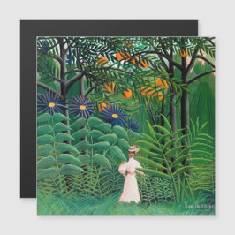 Henri Rousseau - Frau in Forest Magnetkarte
