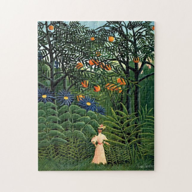 Henri Rousseau - Frauen wandern in einem exotische (Vertikal)