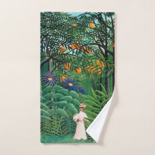 Henri Rousseau - Frauen wandern in einem exotische Badhandtuch Set