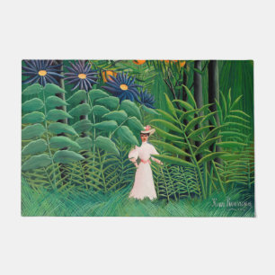 Henri Rousseau - Frauen wandern in einem exotische Fußmatte