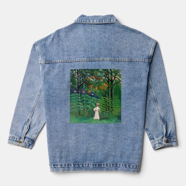 Henri Rousseau - Frauen wandern in einem exotische Jeansjacke (Rückseite)