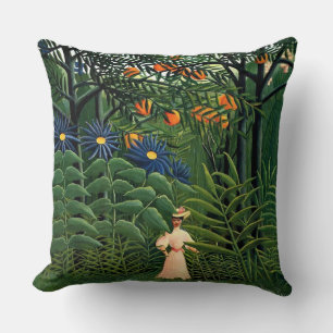 Henri Rousseau - Frauen wandern in einem exotische Kissen
