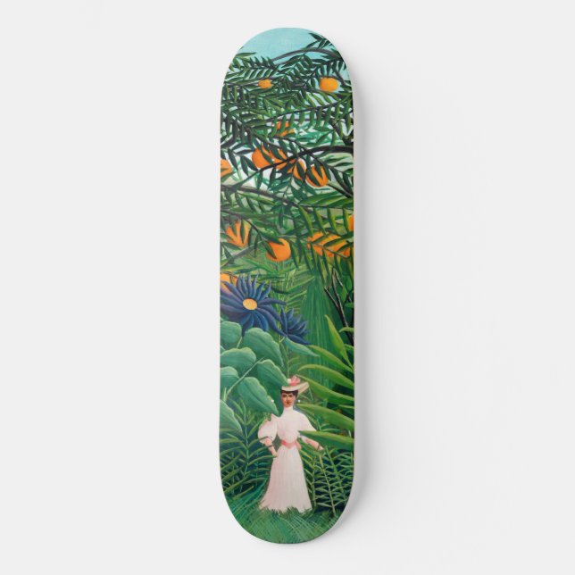 Henri Rousseau - Frauen wandern in einem exotische Skateboard (Vorderseite)