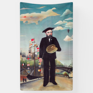 Henri Rousseau - Ich selbst Portrait Landschaft Banner
