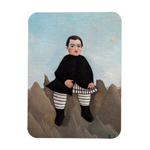 Henri Rousseau - Junge auf den Felsen Magnet