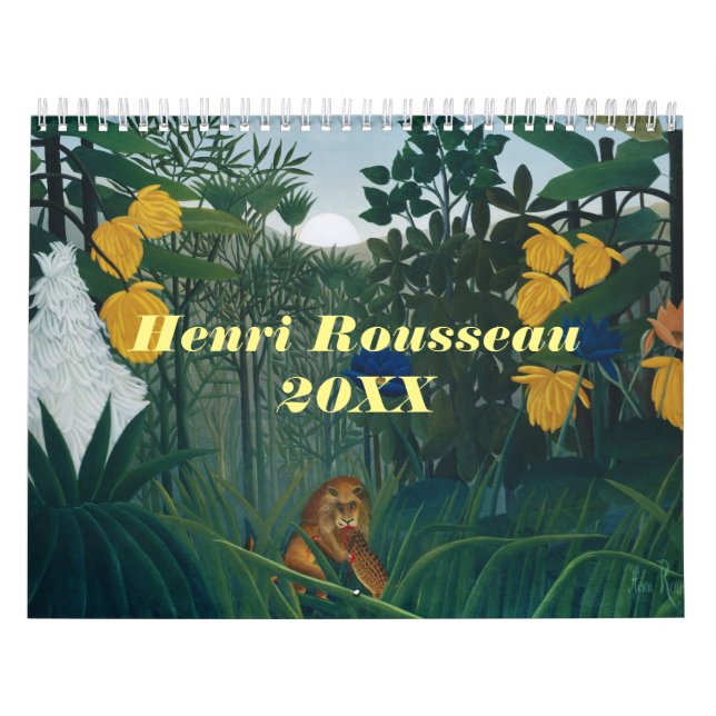 Henri Rousseau Jungle Animal 2024 Kalender (Titelbild)