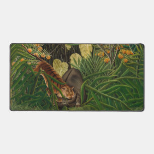 Henri Rousseau - Kampf zwischen Tiger und Büffel Schreibtischunterlage