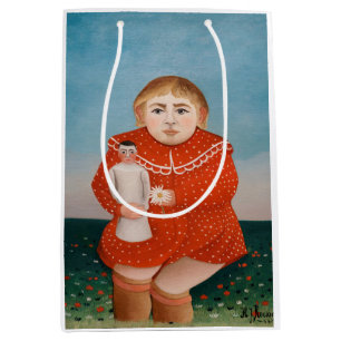 Henri Rousseau - Kind mit einer Puppe Mittlere Geschenktüte