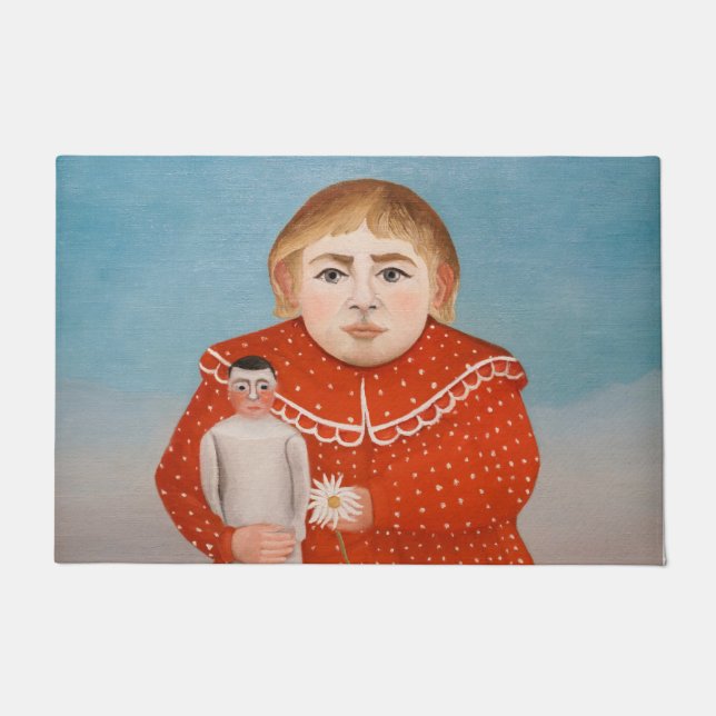 Henri Rousseau - Kind mit Puppe Fußmatte (Vorderseite)