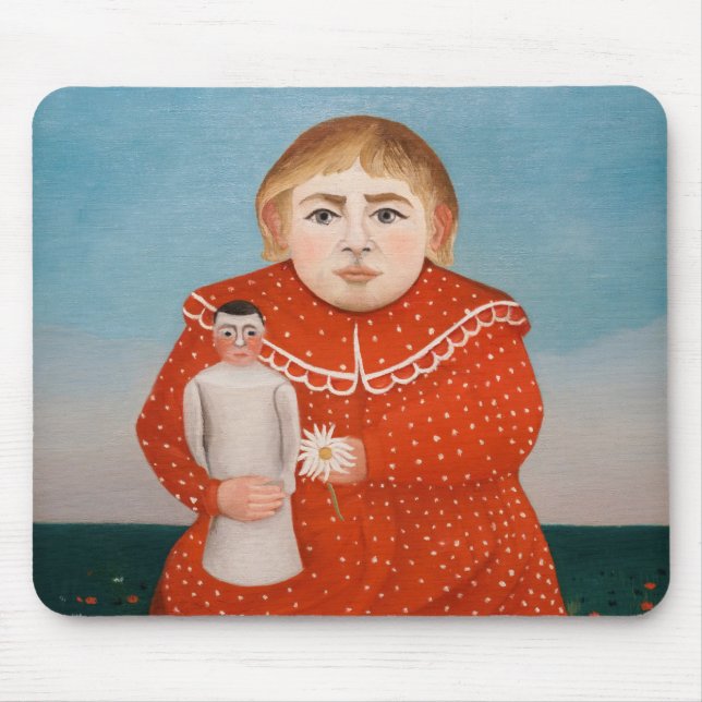 Henri Rousseau - Kind mit Puppe Mousepad (Vorne)