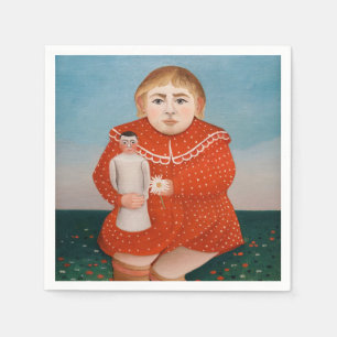 Henri Rousseau - Kind mit Puppe Serviette