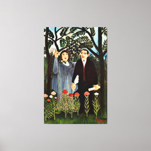 Henri Rousseau Kunst, Die Muse inspiriert den Dich Leinwanddruck