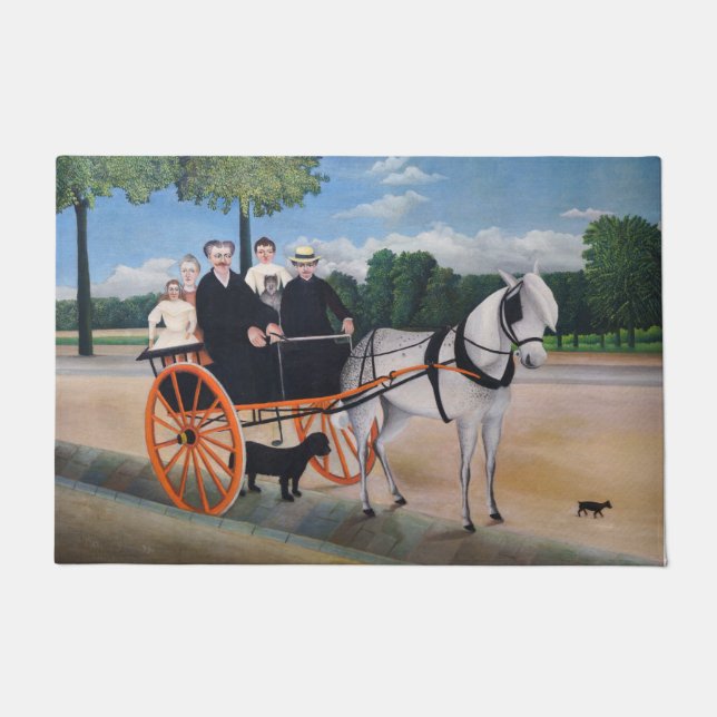 Henri Rousseau - La Carriole du pere Junier Fußmatte (Vorderseite)