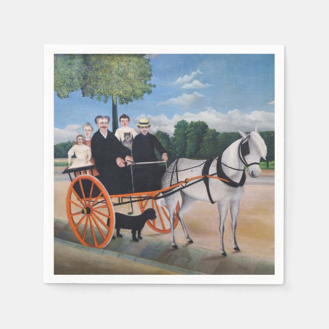 Henri Rousseau - La Carriole du pere Junier Serviette (Vorderseite)
