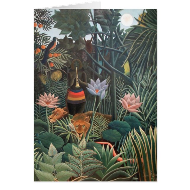 Henri Rousseau Le rêve Jungle Fleurs Surréalisme (Devant)