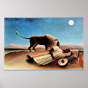 Henri Rousseau Malerei, Schlafen Sinti und Roma Poster