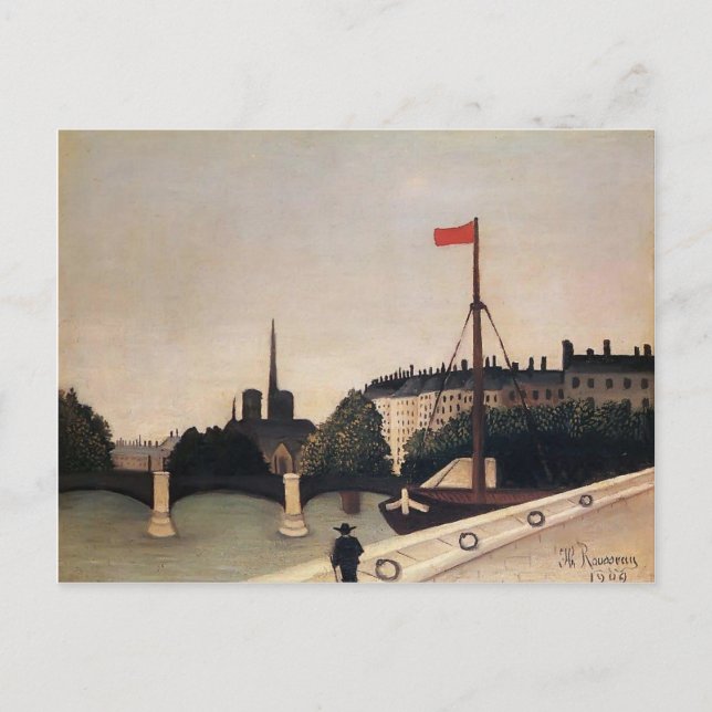 Henri Rousseau - Notre Dame View of Ile Saint Loui Postkarte (Vorderseite)