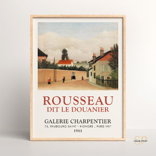 Henri Rousseau Outskirts of Paris Art Print Poster