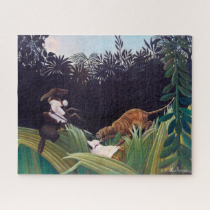 Henri Rousseau - Pfadfinder werden von einem Tiger