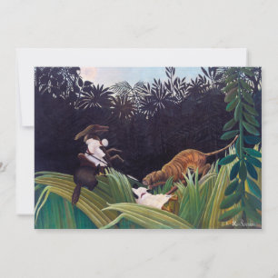 Henri Rousseau - Pfadfinder werden von einem Tiger Dankeskarte
