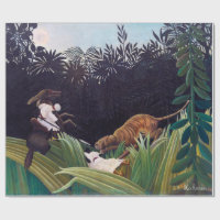 Henri Rousseau - Pfadfinder werden von einem Tiger