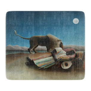 Henri Rousseau Schlafen Sinti und Roma Löwenmalere Schneidebrett