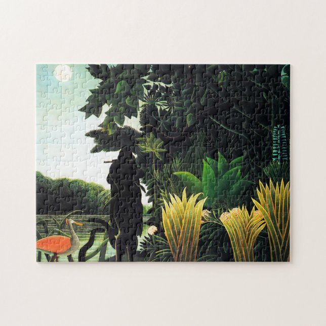Henri Rousseau-Schlangenbeschwörer-Puzzlespiel (Horizontal)