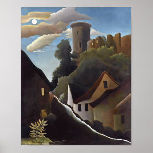 Henri Rousseau - Schloss im Mondlicht (Le Donjon) Poster
