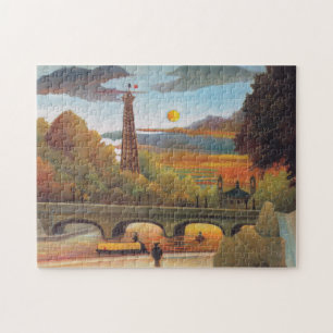 Henri Rousseau - Seine und Eiffelturm bei Sonnenun