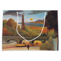 Henri Rousseau - Seine und Eiffelturm im Sonnenunt
